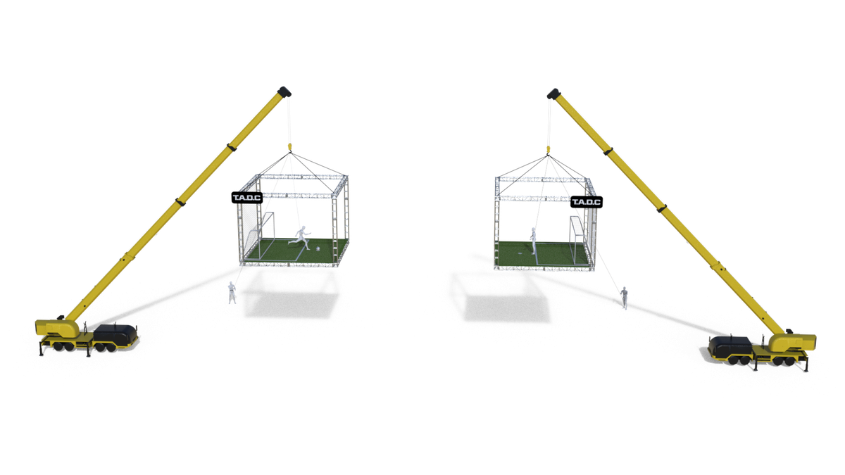 Grúa doble